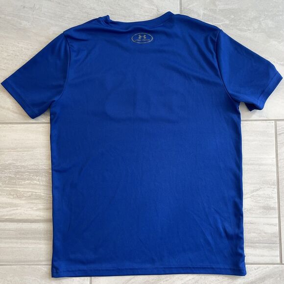 Under Armour Blue Heat Gear Athletic Tshirt - Picture 4 of 5